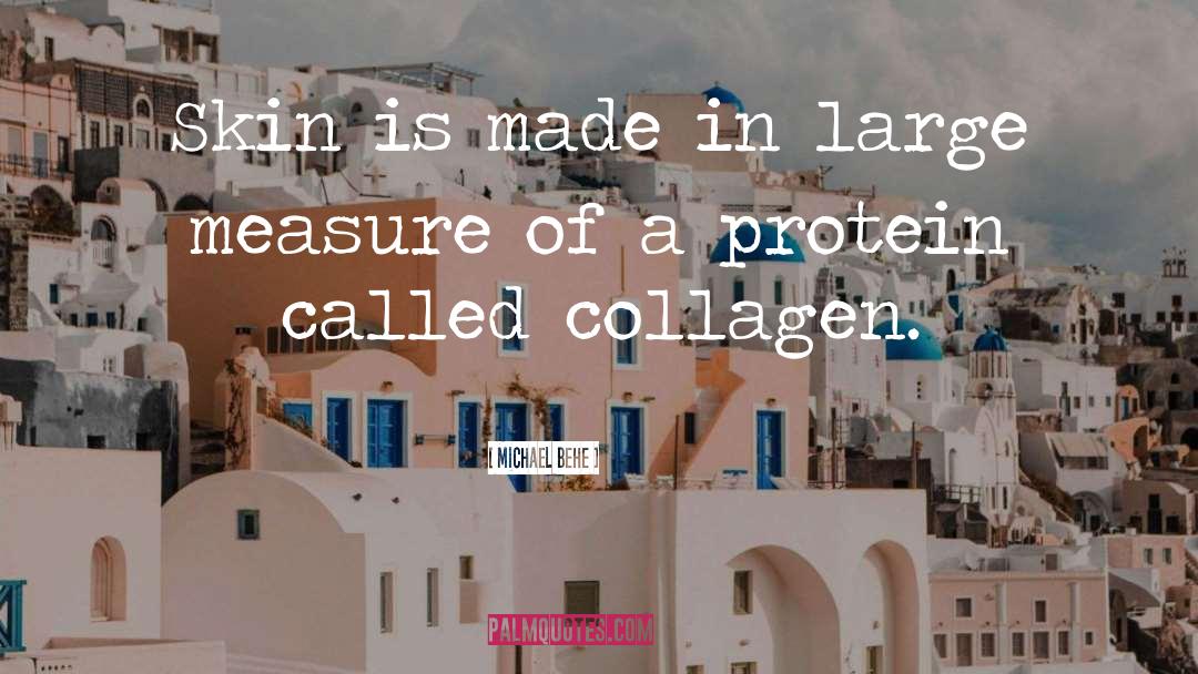 Michael Behe Quotes: Skin is made in large