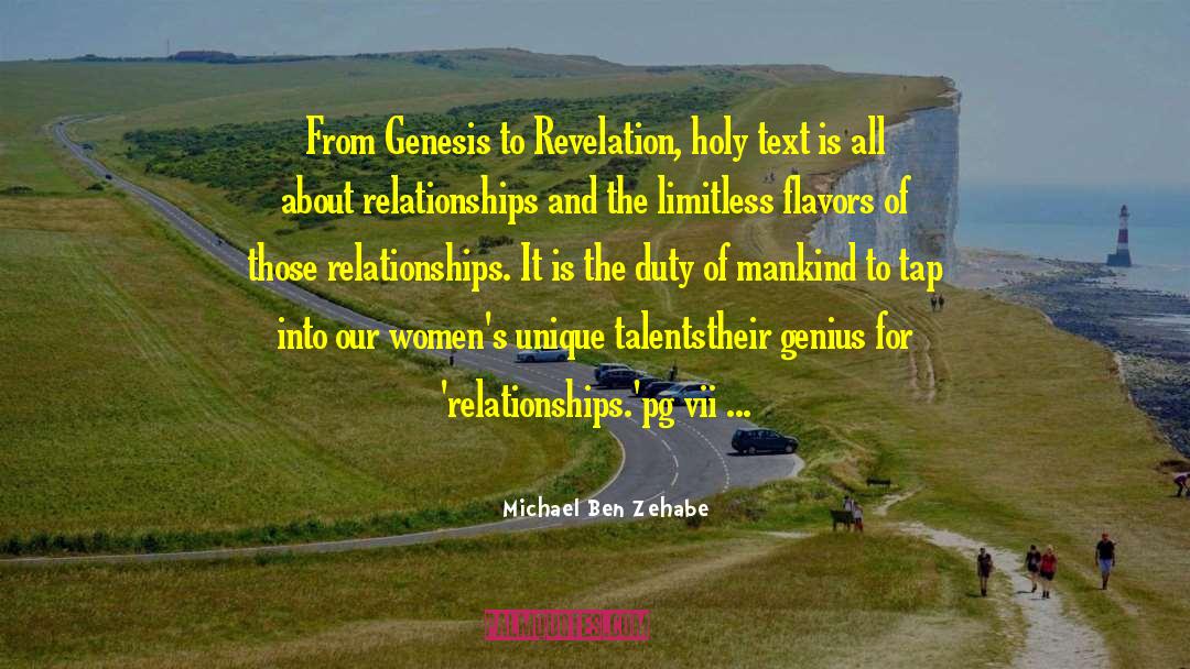 Michael Ben Zehabe Quotes: From Genesis to Revelation, holy