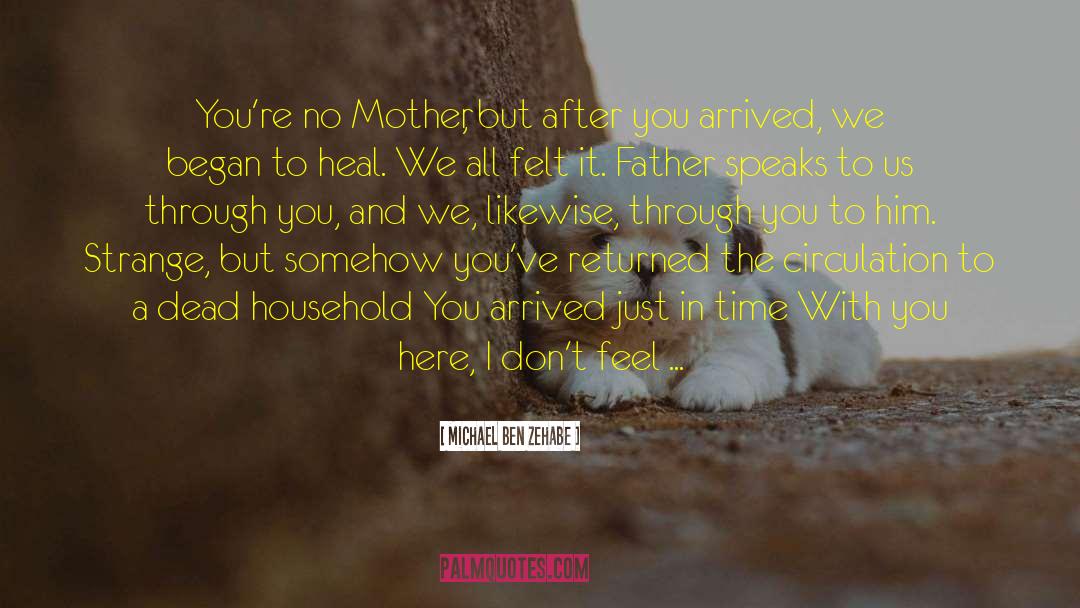 Michael Ben Zehabe Quotes: You're no Mother, but after