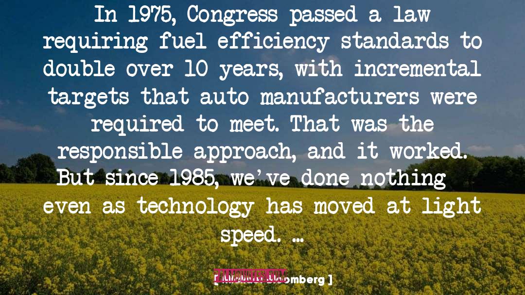 Michael Bloomberg Quotes: In 1975, Congress passed a