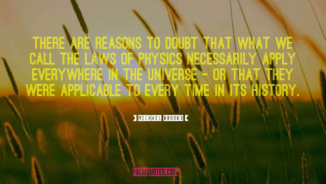 Michael Brooks Quotes: There are reasons to doubt