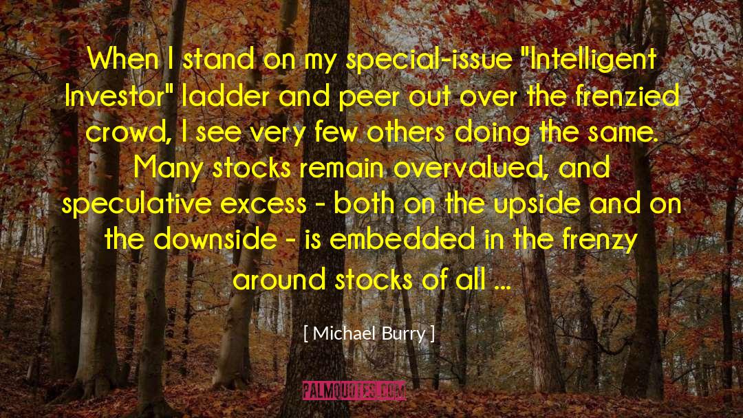 Michael Burry Quotes: When I stand on my