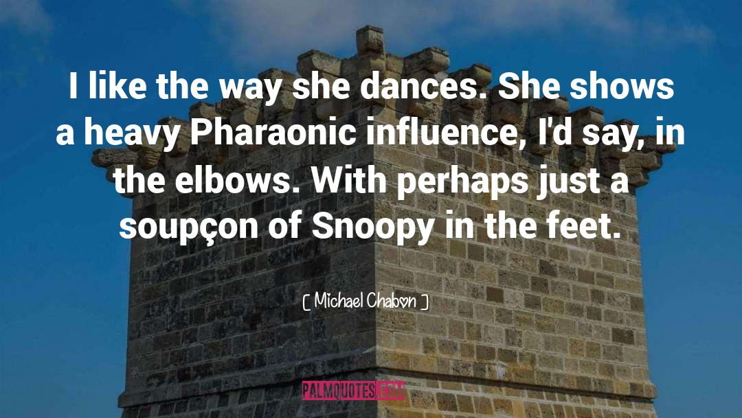 Michael Chabon Quotes: I like the way she