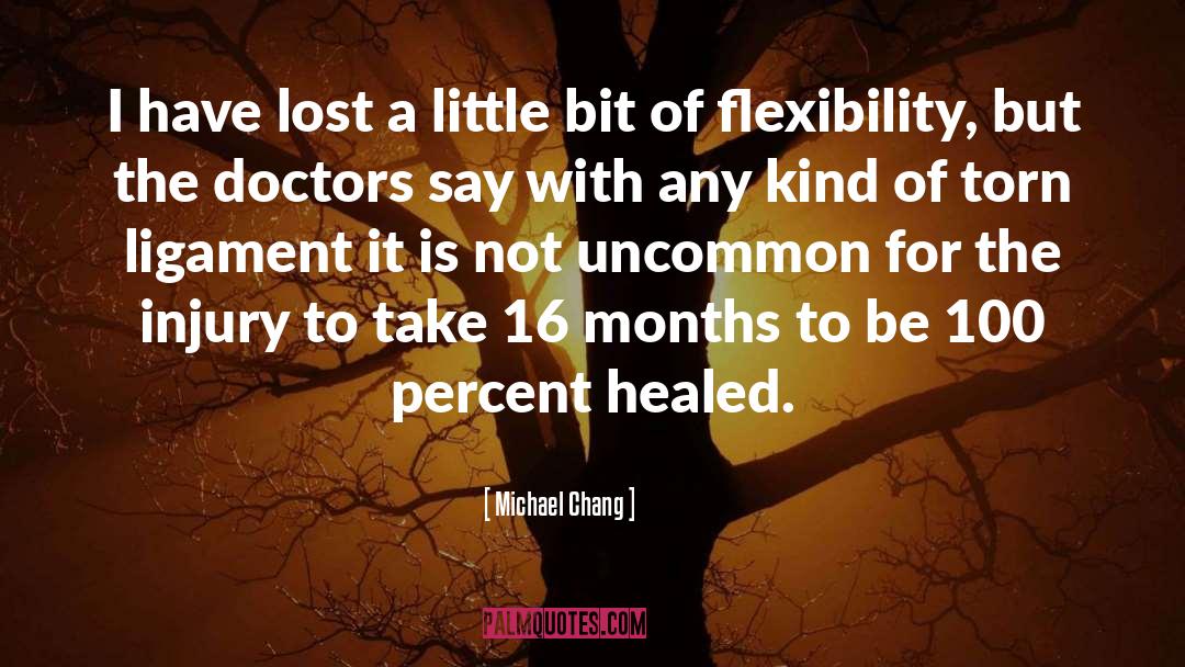 Michael Chang Quotes: I have lost a little