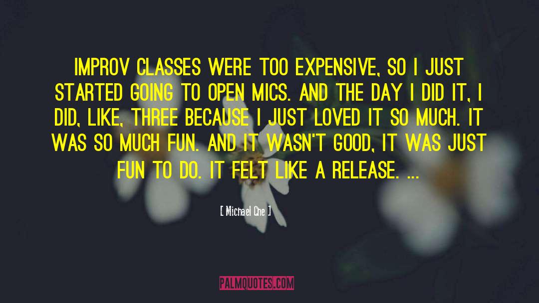 Michael Che Quotes: Improv classes were too expensive,