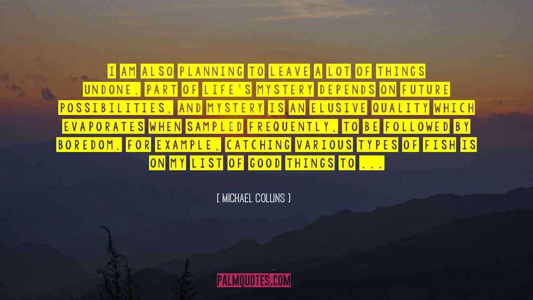 Michael Collins Quotes: I am also planning to