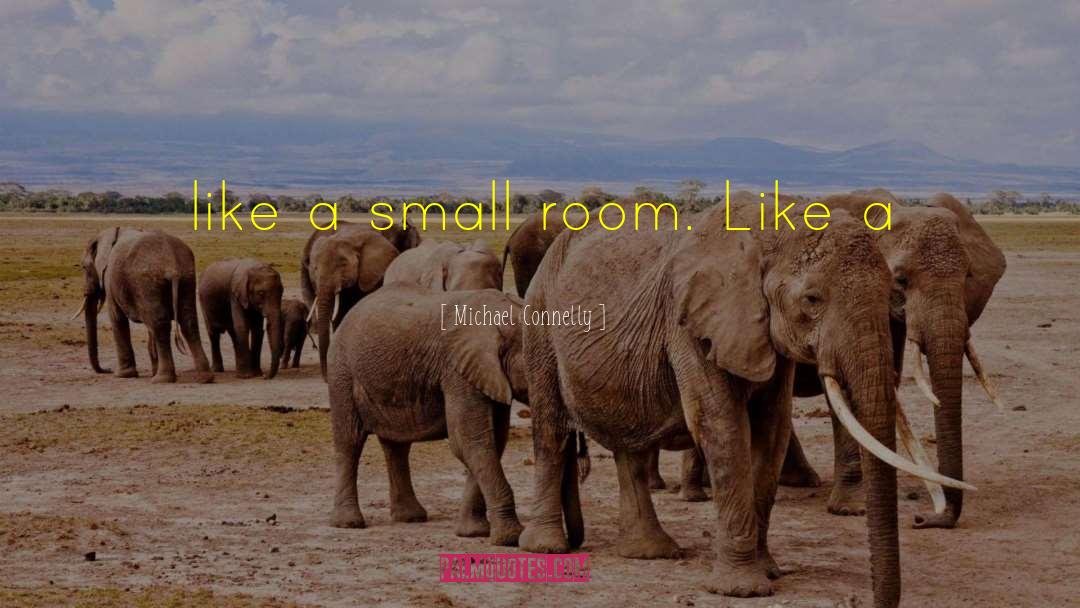 Michael Connelly Quotes: like a small room. Like