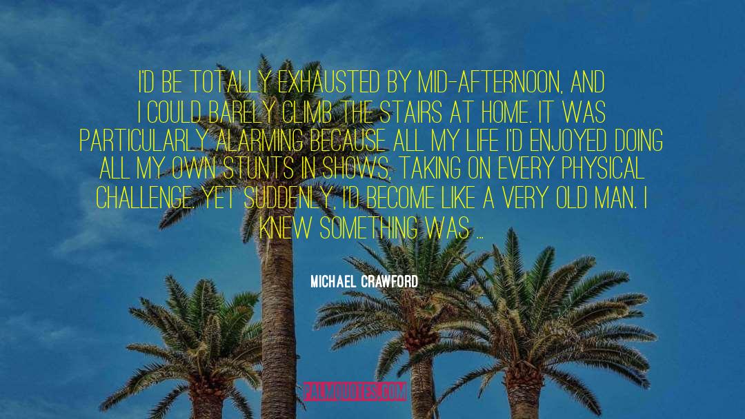 Michael Crawford Quotes: I'd be totally exhausted by