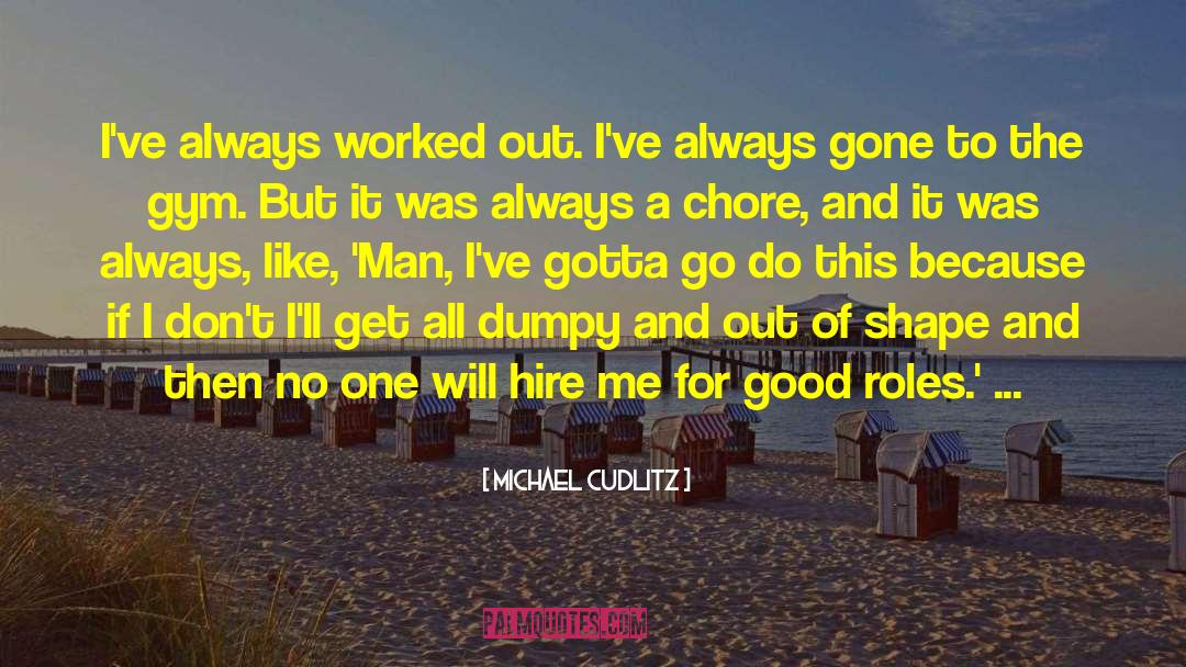 Michael Cudlitz Quotes: I've always worked out. I've