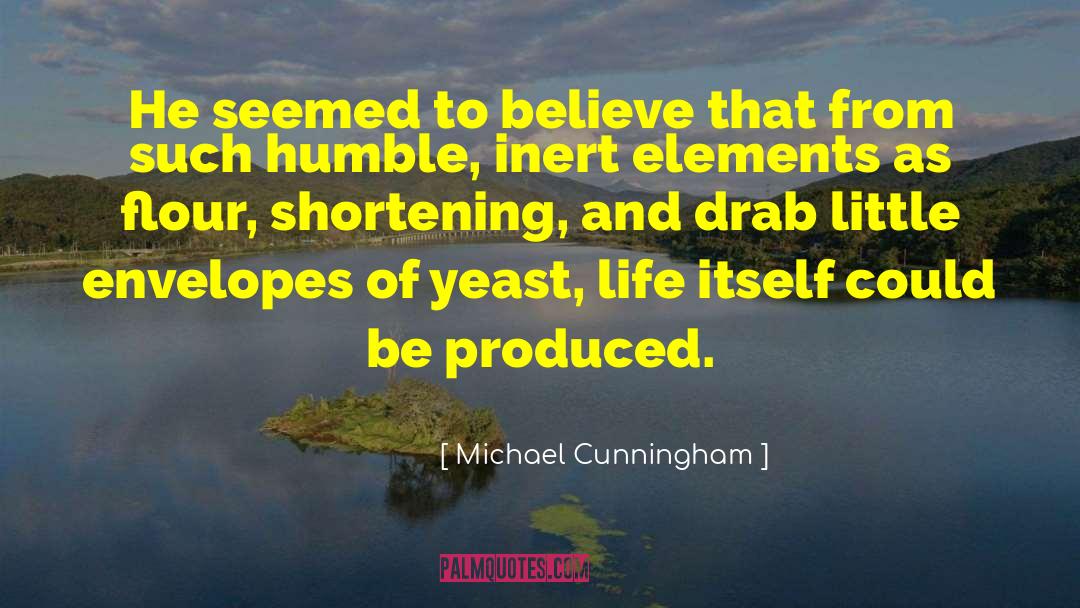 Michael Cunningham Quotes: He seemed to believe that