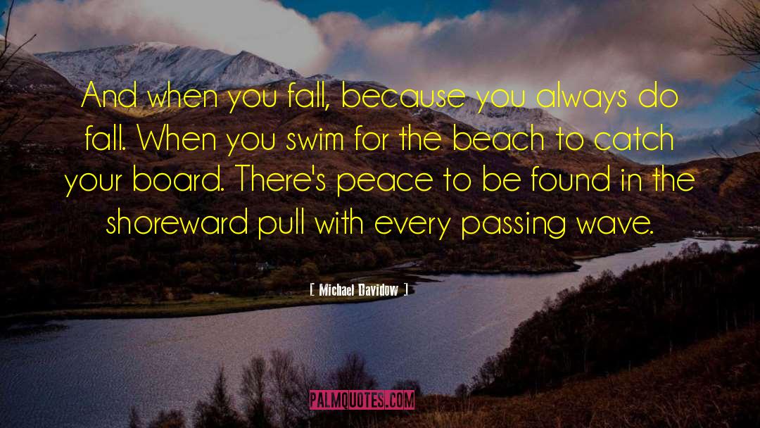 Michael Davidow Quotes: And when you fall, because