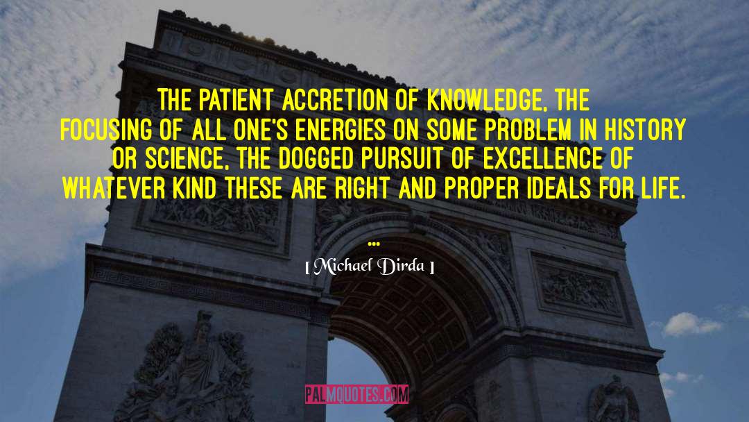 Michael Dirda Quotes: The patient accretion of knowledge,