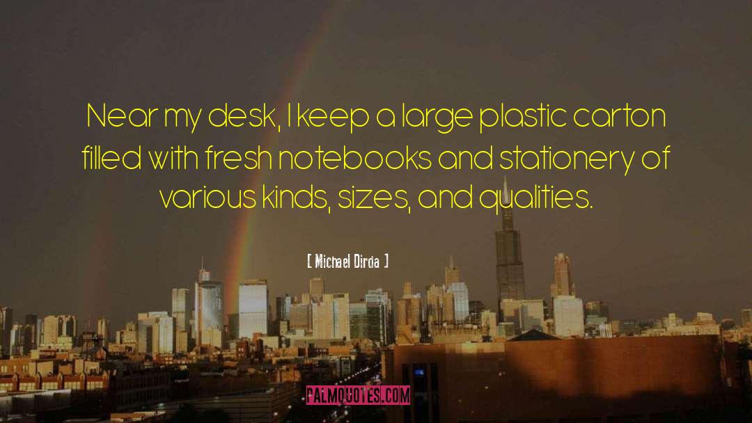 Michael Dirda Quotes: Near my desk, I keep