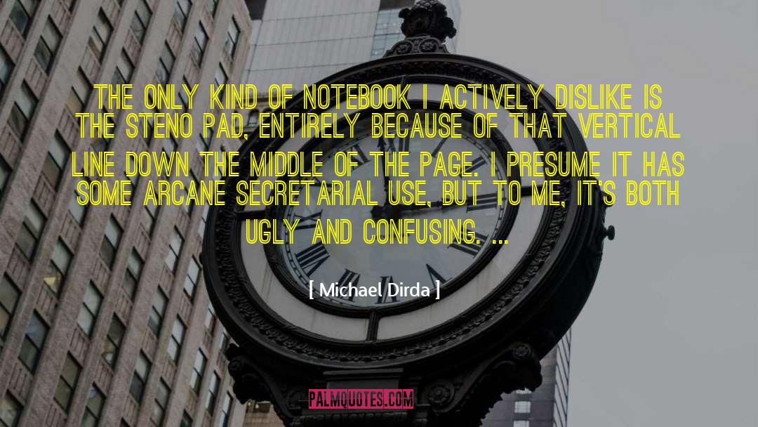 Michael Dirda Quotes: The only kind of notebook