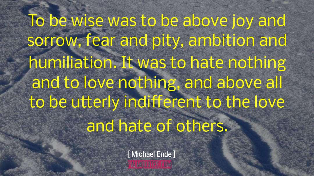 Michael Ende Quotes: To be wise was to