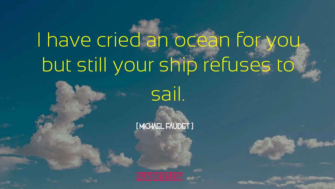 Michael Faudet Quotes: I have cried an ocean