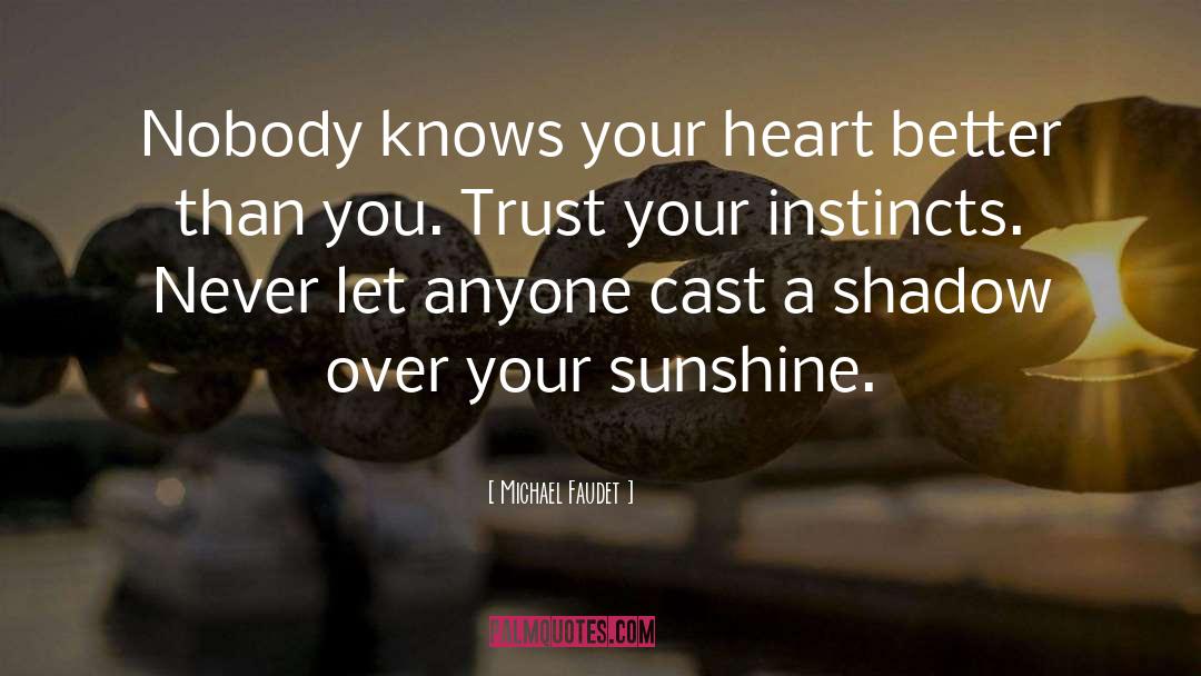 Michael Faudet Quotes: Nobody knows your heart better