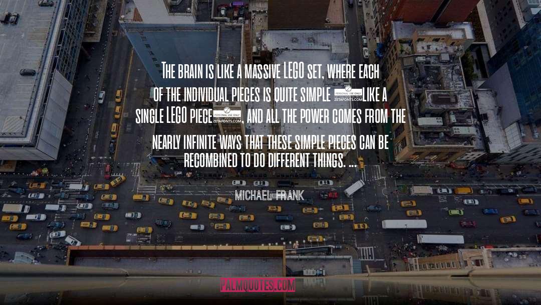 Michael Frank Quotes: The brain is like a
