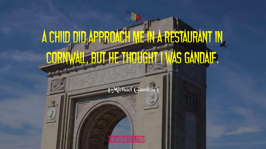 Michael Gambon Quotes: A child did approach me