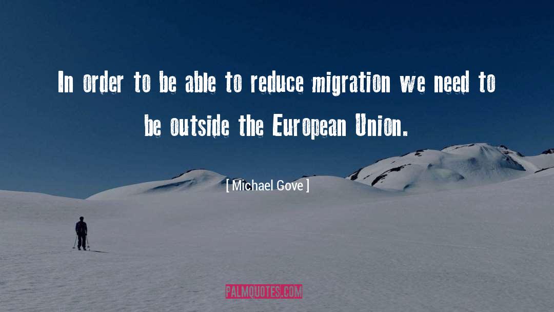 Michael Gove Quotes: In order to be able