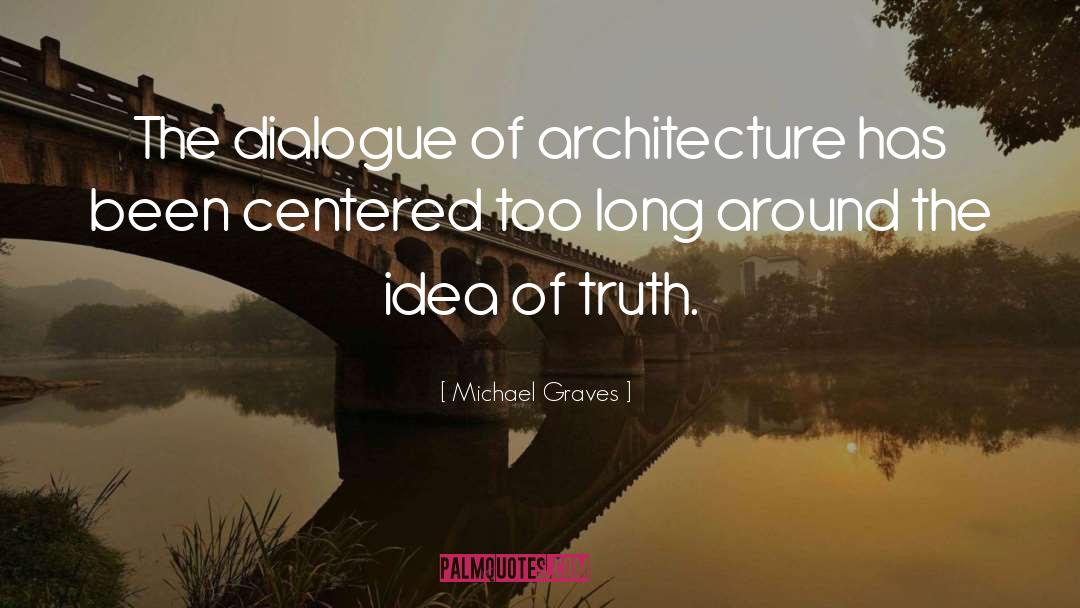 Michael Graves Quotes: The dialogue of architecture has