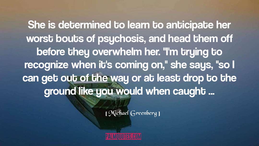 Michael Greenberg Quotes: She is determined to learn