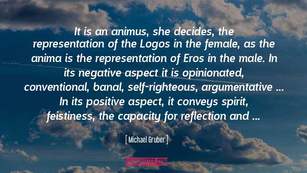 Michael Gruber Quotes: It is an animus, she