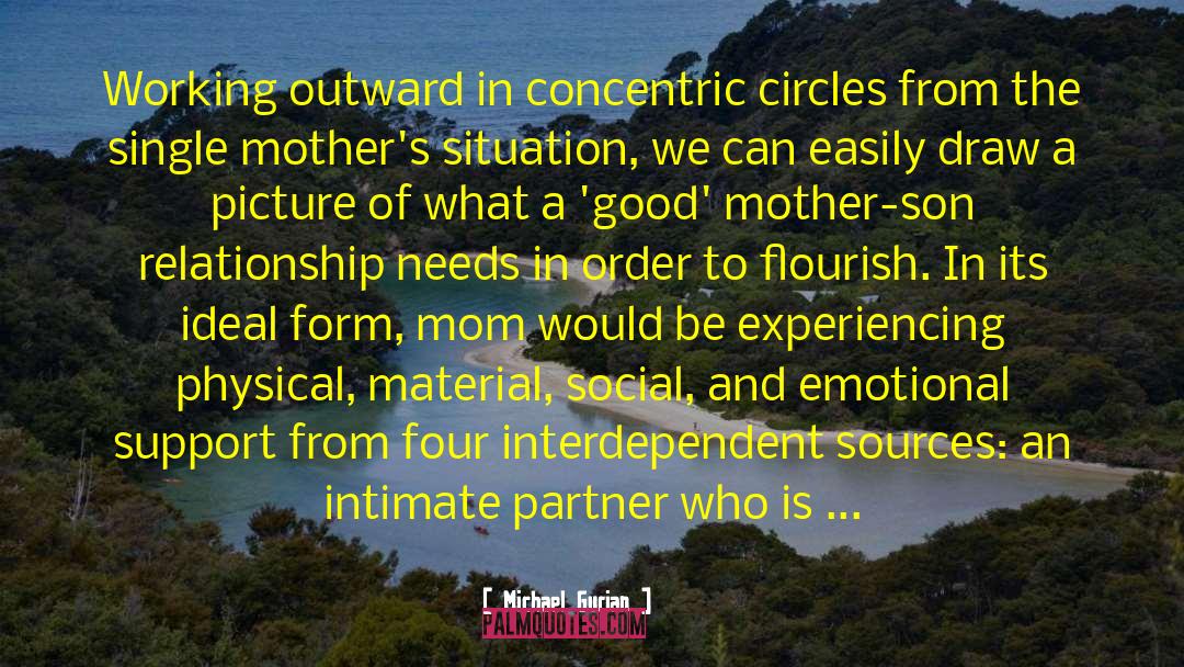 Michael Gurian Quotes: Working outward in concentric circles