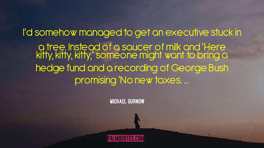 Michael Gurnow Quotes: I'd somehow managed to get