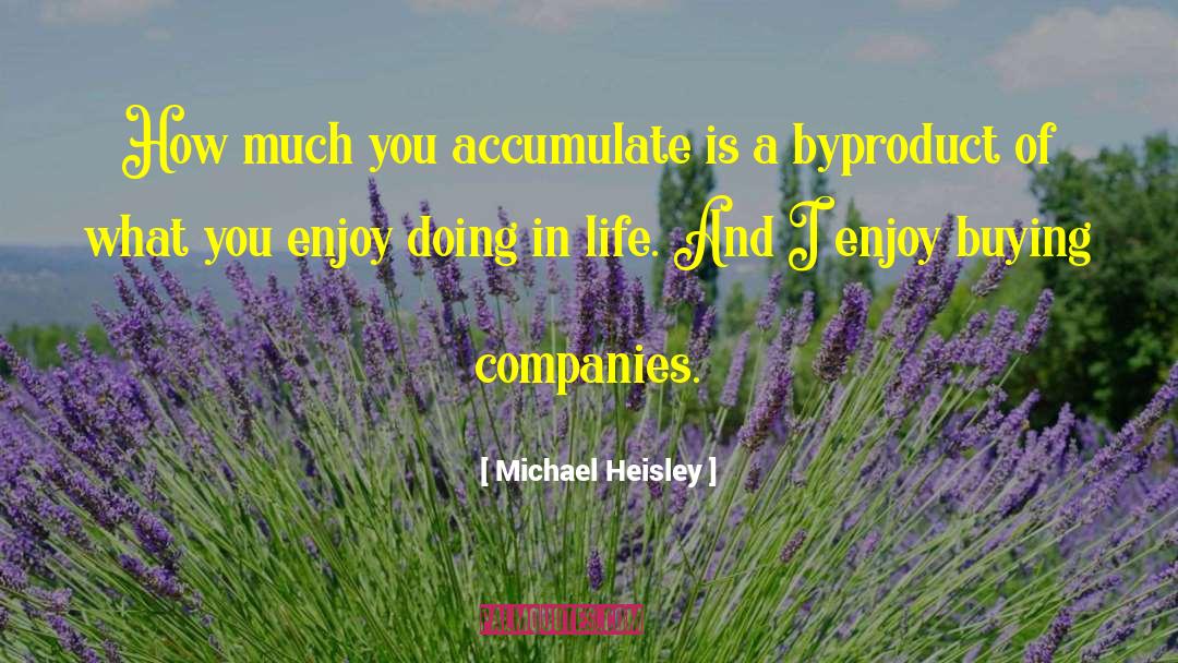 Michael Heisley Quotes: How much you accumulate is