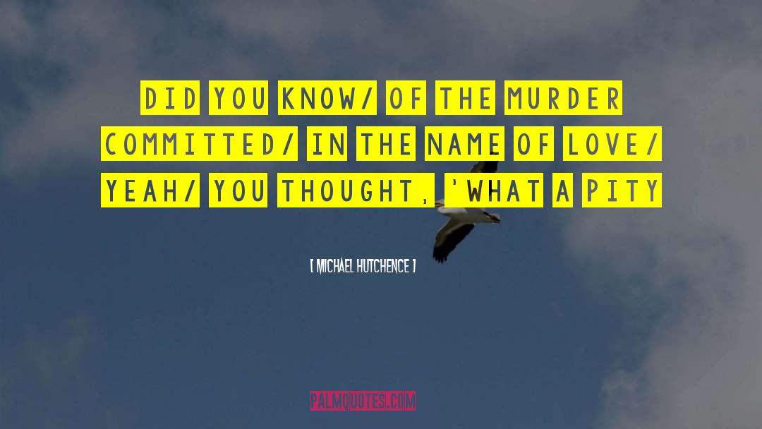 Michael Hutchence Quotes: did you know/ of the