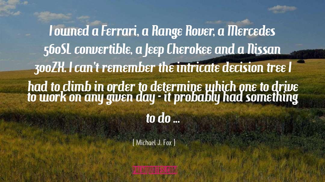 Michael J. Fox Quotes: I owned a Ferrari, a