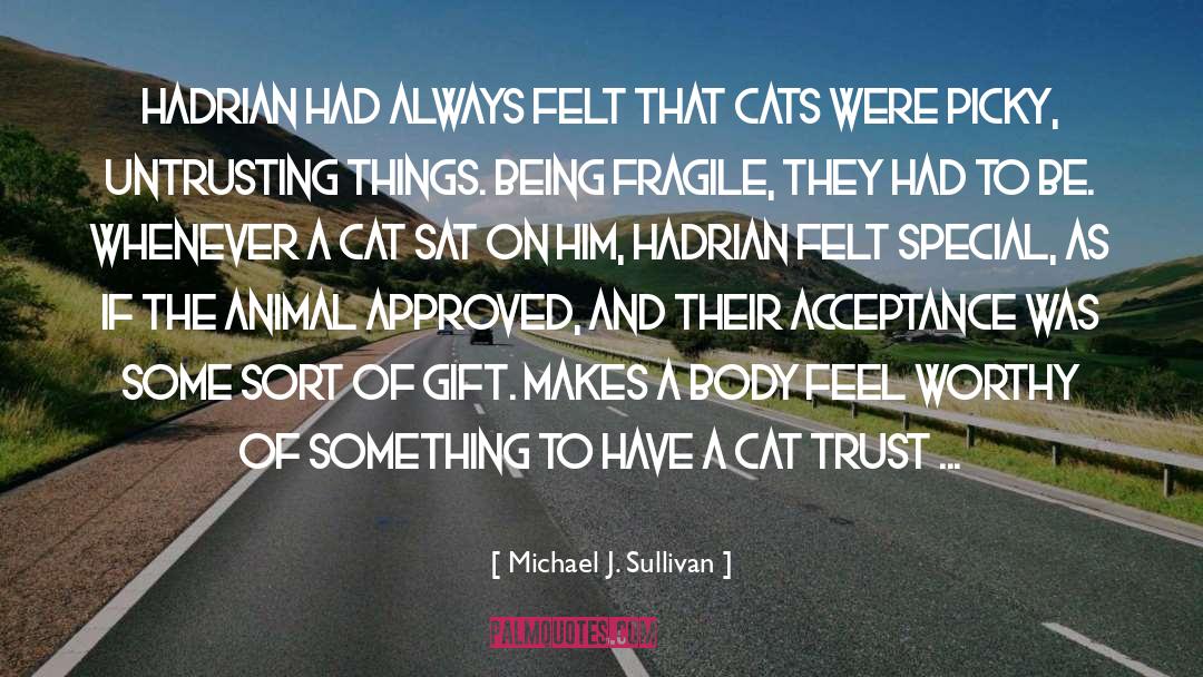 Michael J. Sullivan Quotes: Hadrian had always felt that