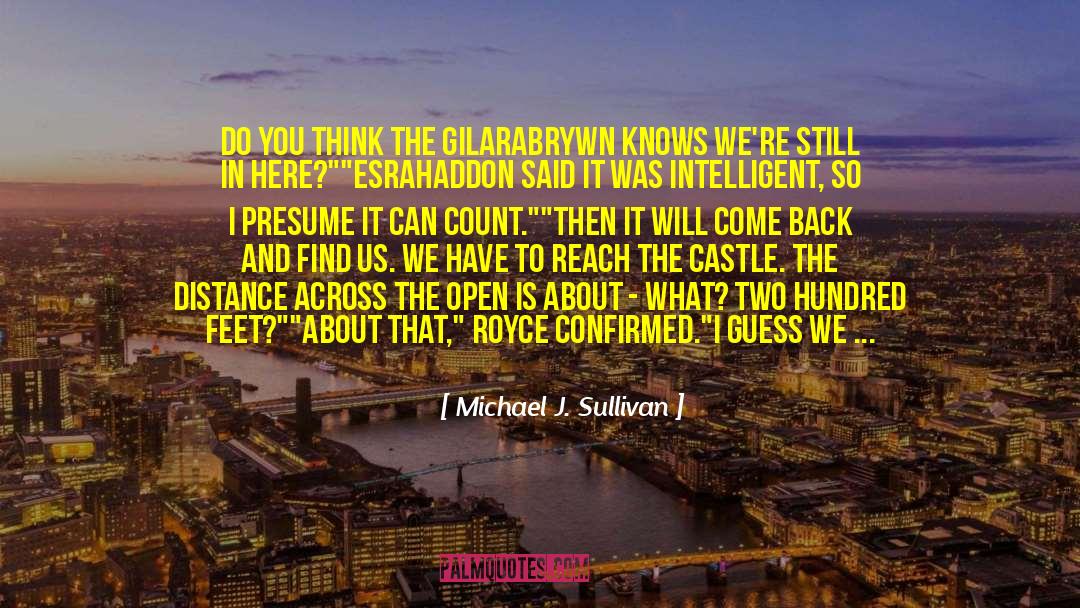 Michael J. Sullivan Quotes: Do you think the Gilarabrywn