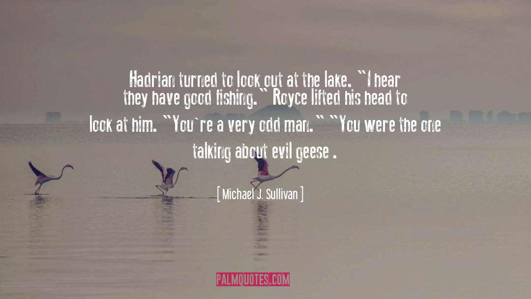 Michael J. Sullivan Quotes: Hadrian turned to look out