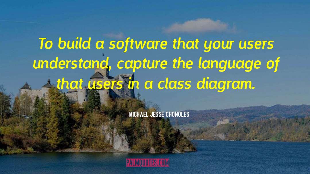 Michael Jesse Chonoles Quotes: To build a software that