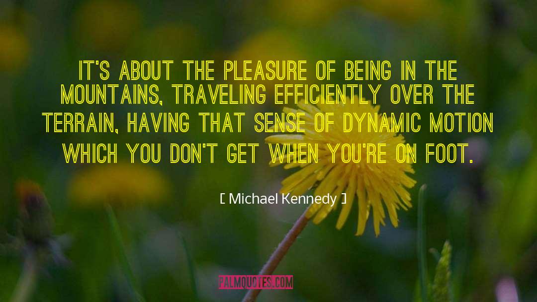 Michael Kennedy Quotes: It's about the pleasure of