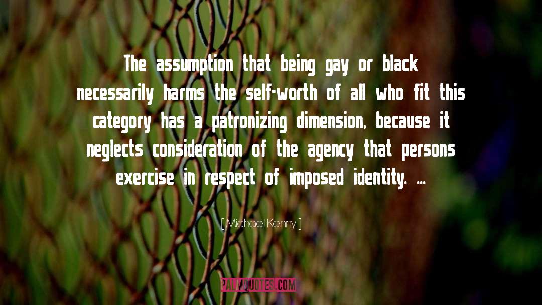 Michael Kenny Quotes: The assumption that being gay