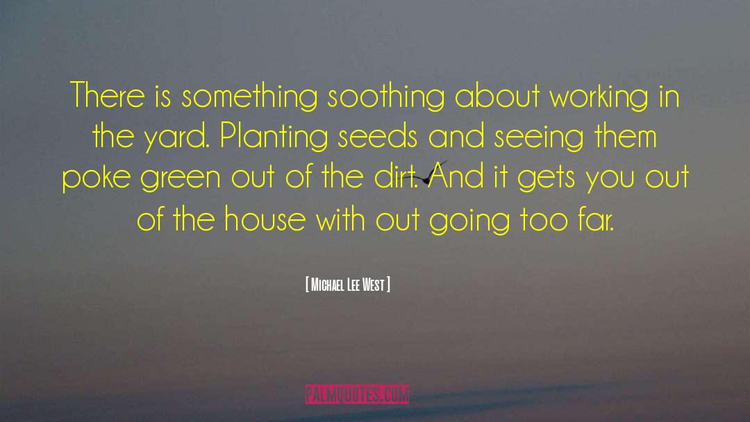 Michael Lee West Quotes: There is something soothing about