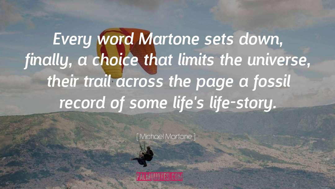 Michael Martone Quotes: Every word Martone sets down,
