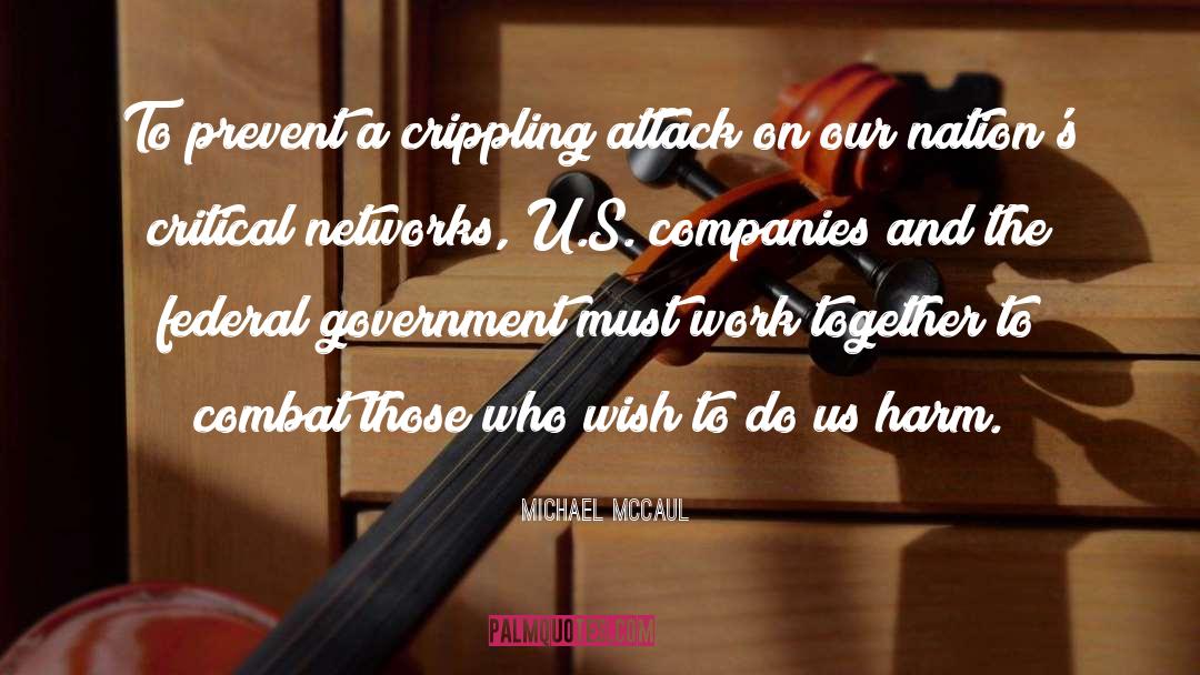 Michael McCaul Quotes: To prevent a crippling attack
