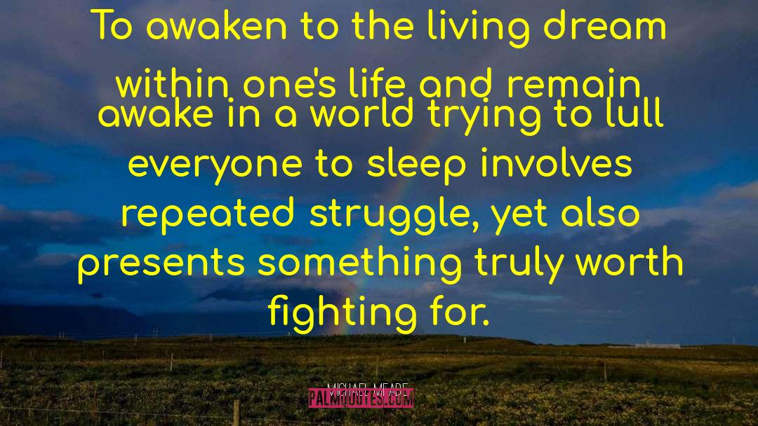Michael Meade Quotes: To awaken to the living