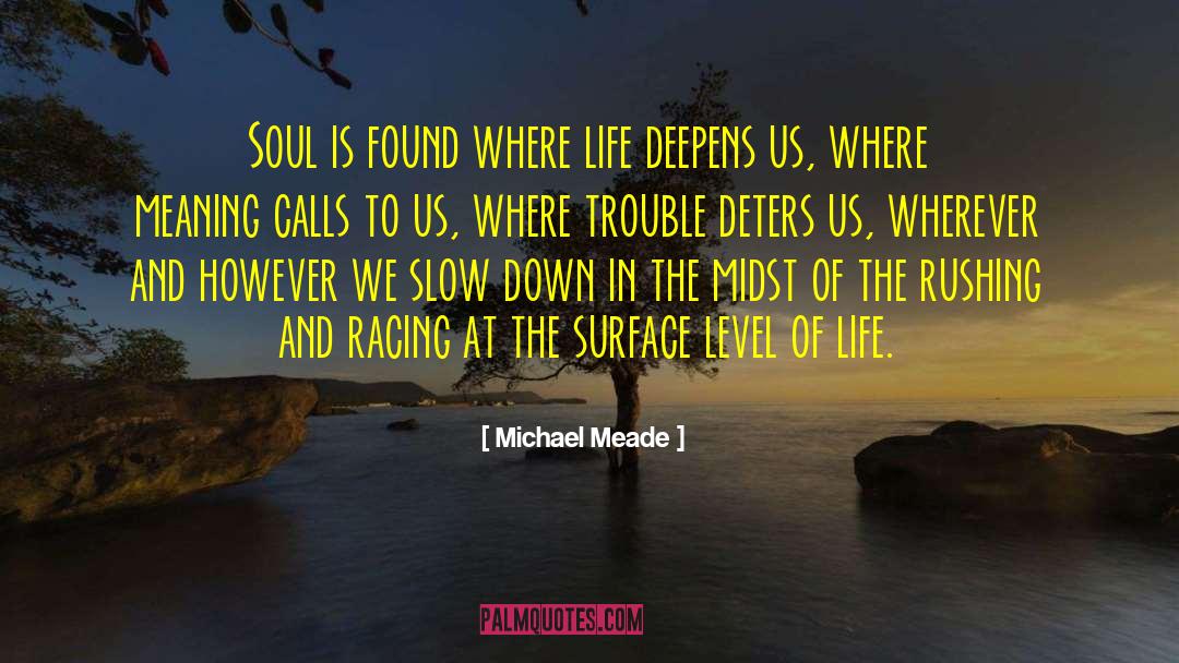 Michael Meade Quotes: Soul is found where life