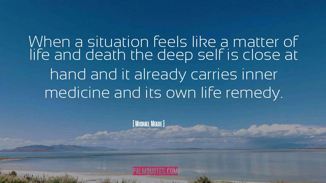 Michael Meade Quotes: When a situation feels like