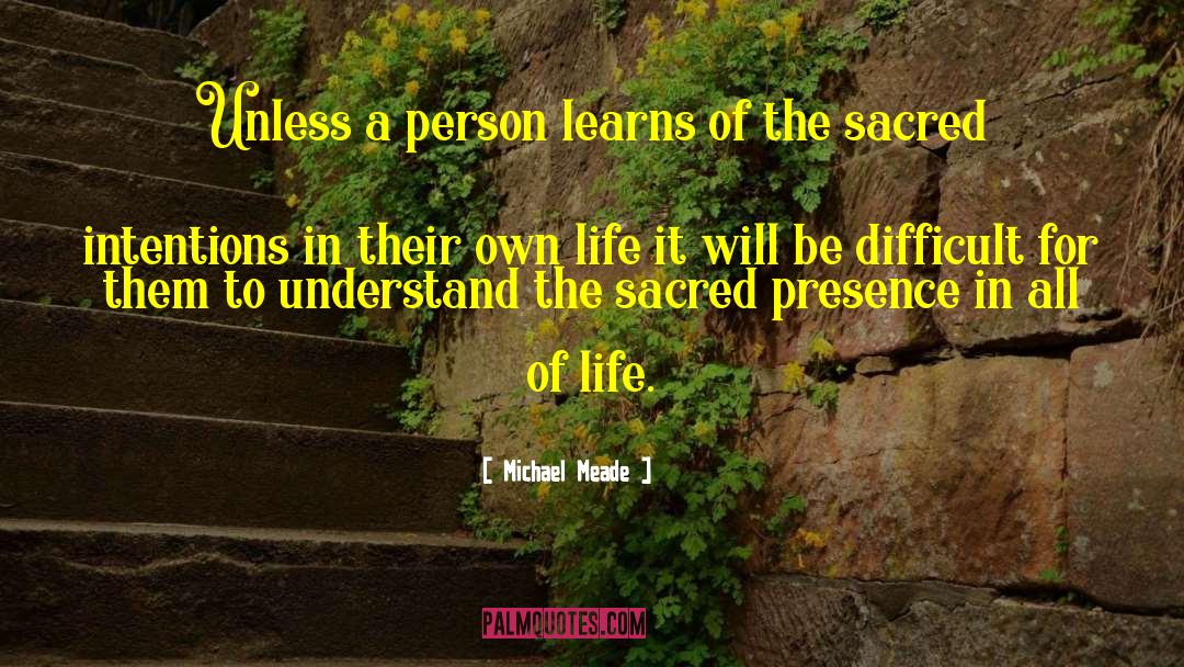 Michael Meade Quotes: Unless a person learns of