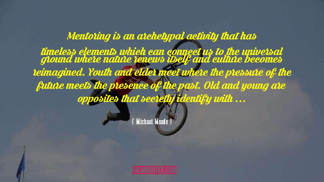 Michael Meade Quotes: Mentoring is an archetypal activity