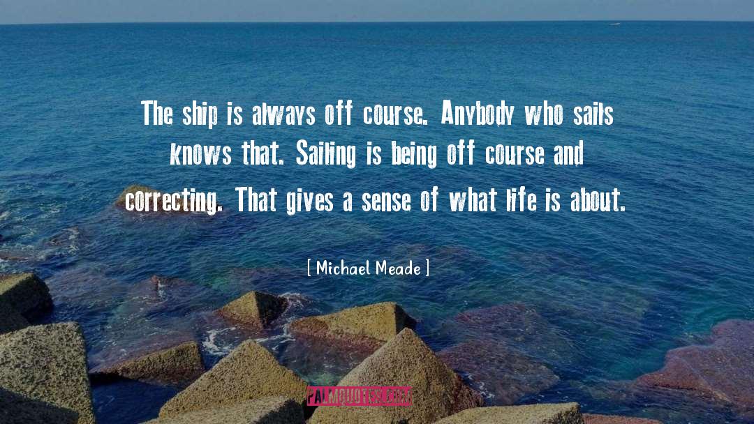 Michael Meade Quotes: The ship is always off
