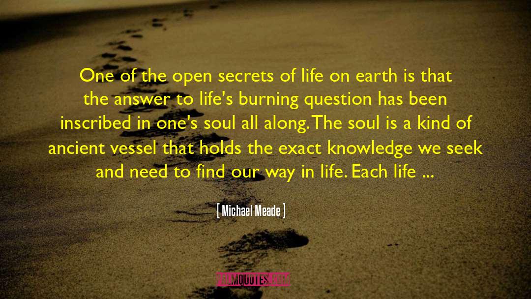 Michael Meade Quotes: One of the open secrets