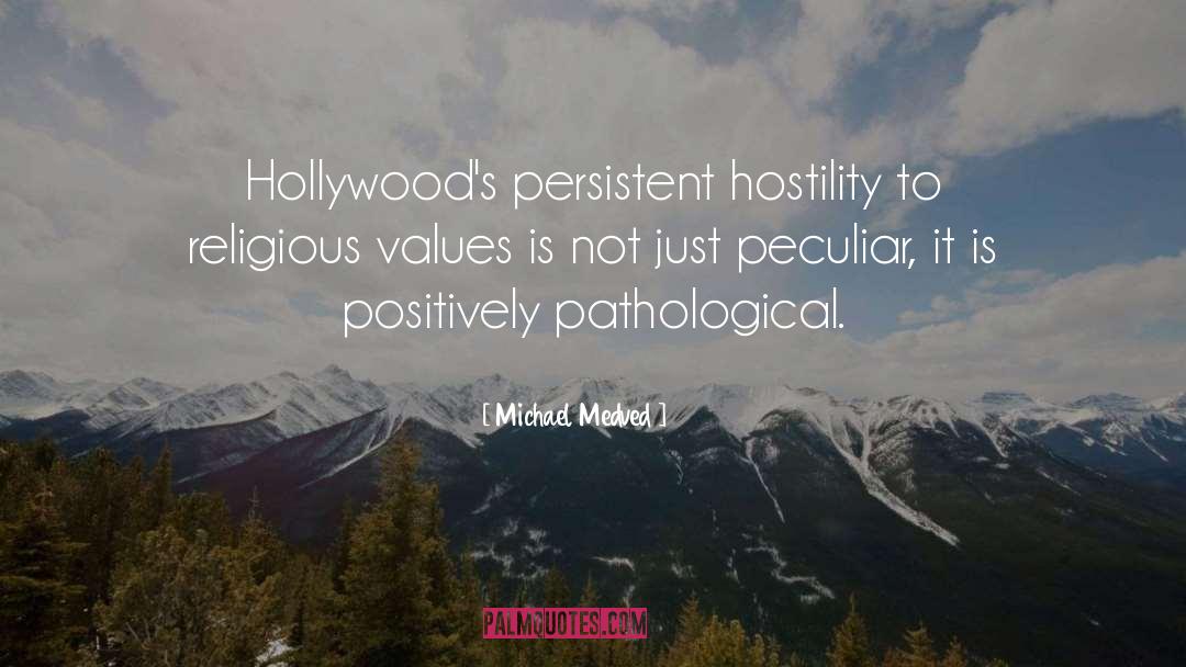 Michael Medved Quotes: Hollywood's persistent hostility to religious