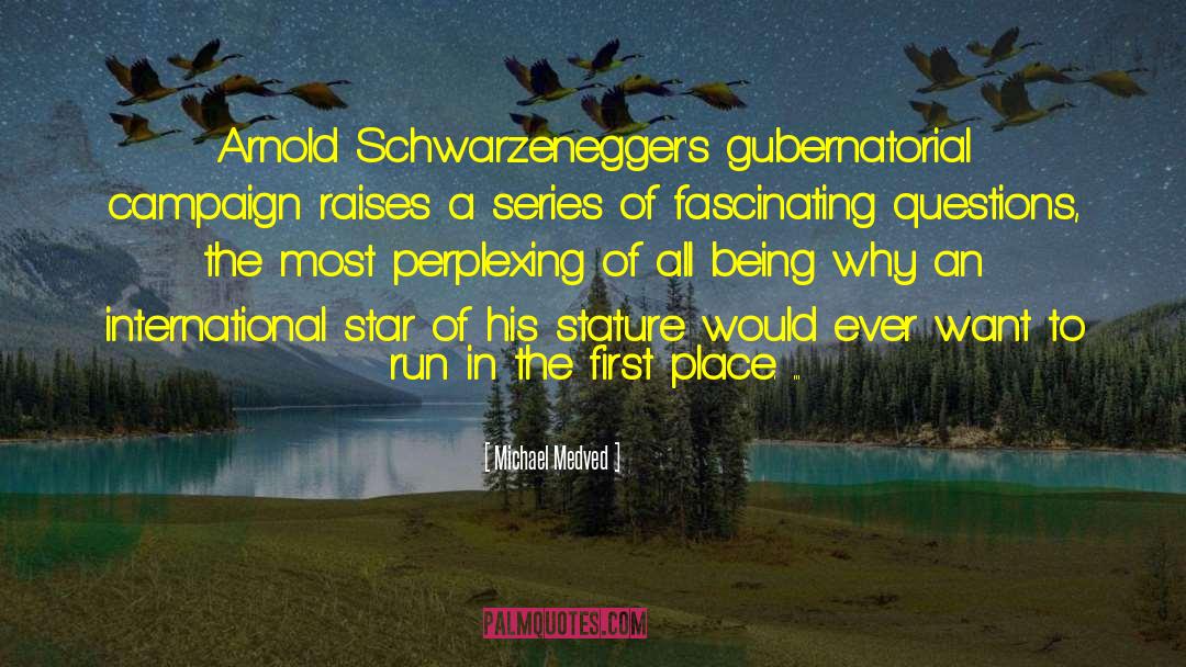 Michael Medved Quotes: Arnold Schwarzenegger's gubernatorial campaign raises